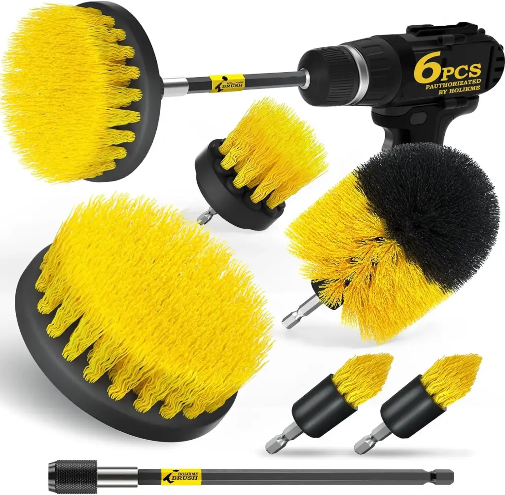 Holikme - Drill Brush Attachment Set - Yellow