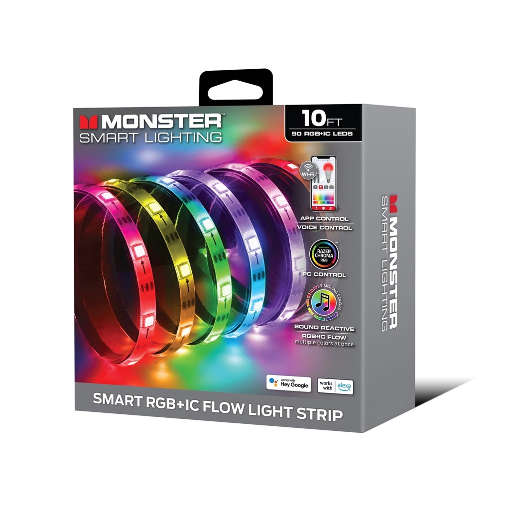 [80510689684] Monster smart lighting 10ft 90RGB