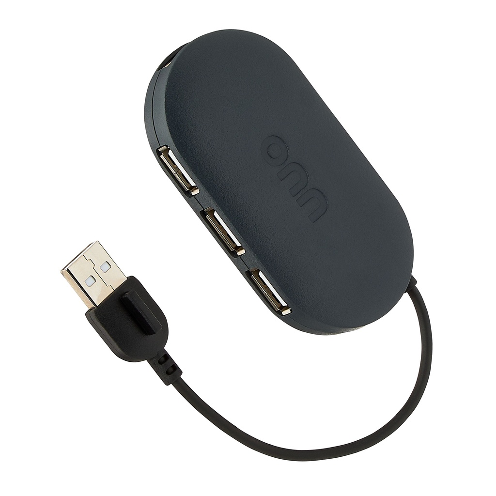 ONN Portable 4-Port USB 2.0 Hub