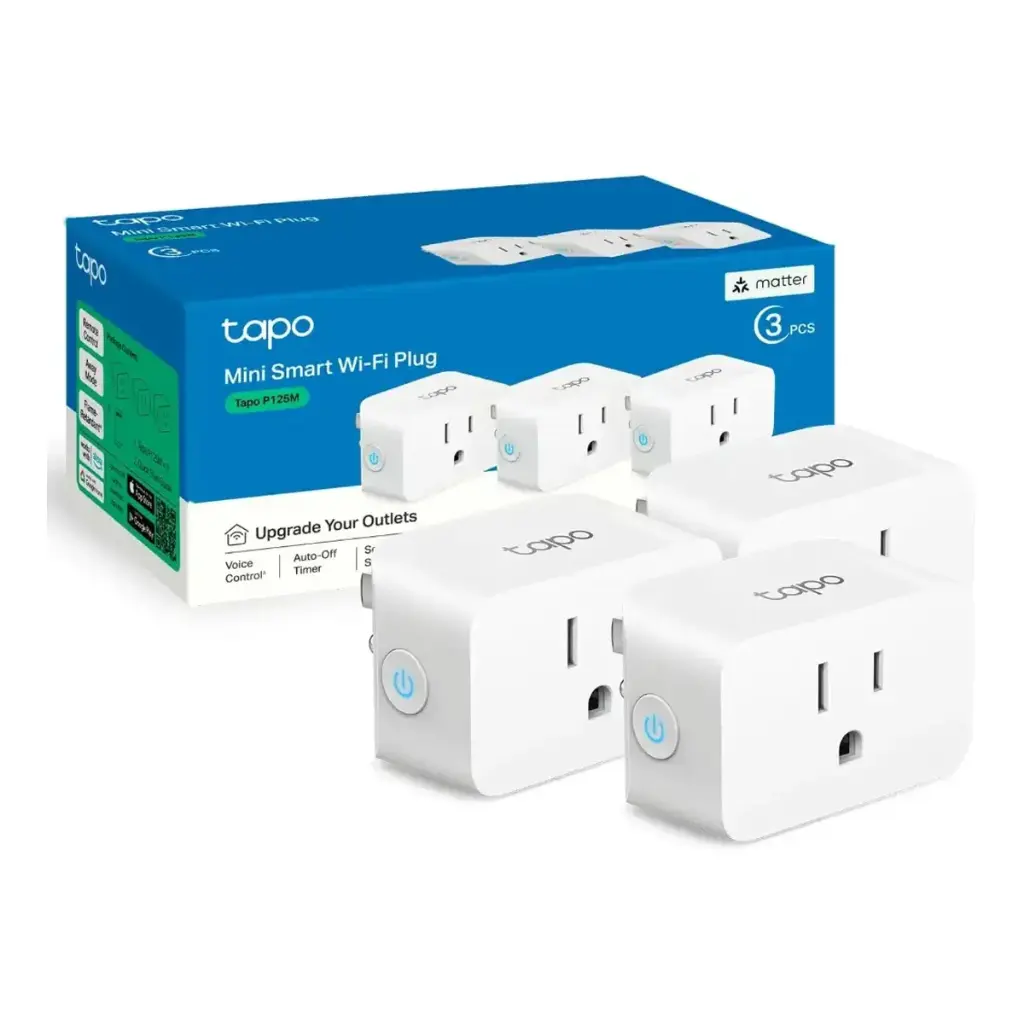 TP-Link Tapo P125M(3‑Pack) Matter smart plug