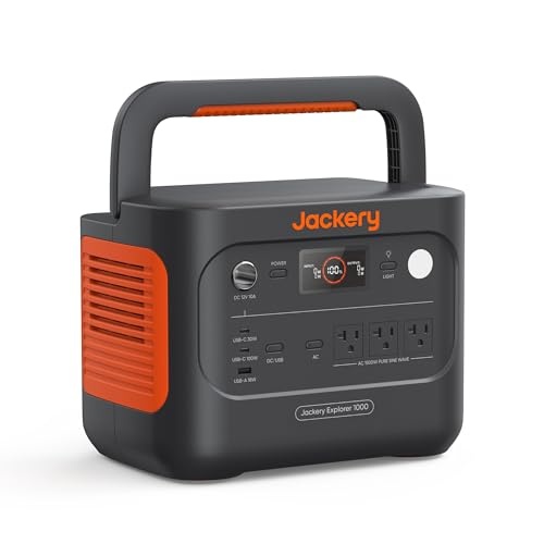 Jackery Explorer 1000 V2 (2024 New) 1500W Continuous/3000W Peak Portable Power Stations  Outdoor Activity