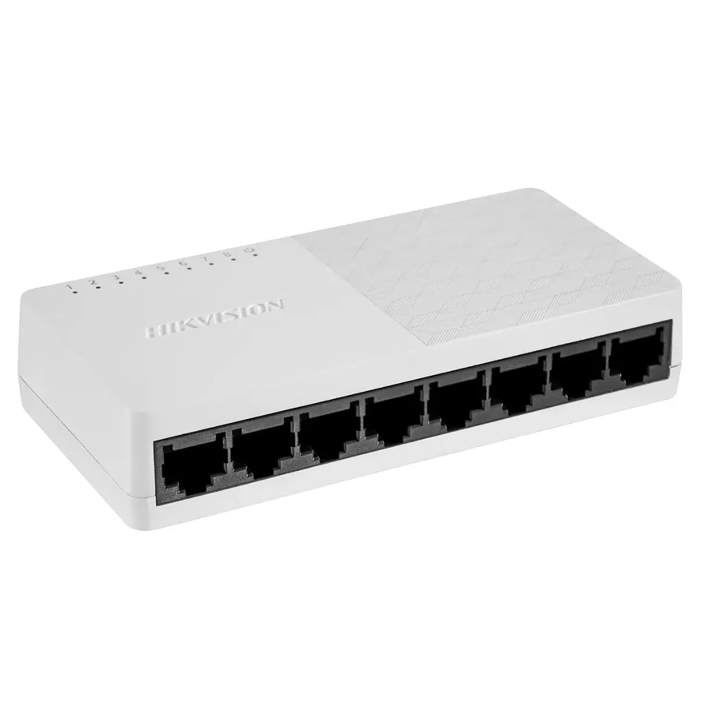 [301802935] Hikvivion Switch 5 Port, 10/100, 8-Port Fast Ethernet Plastic Switch
