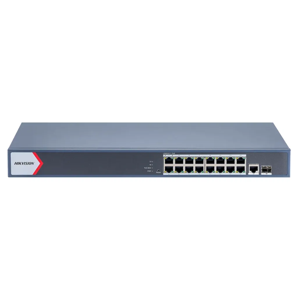 [6942160430928] Hikvision 16 Port Gigabit managed PoE Switch